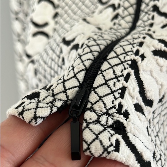 Ravel Black and White Blazer with Bold Monogram Pattern - Picture 7 of 8